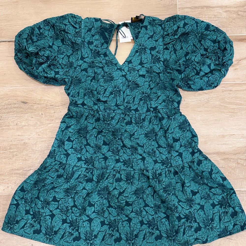 Sugarlips Floral Puff-Sleeve Dress